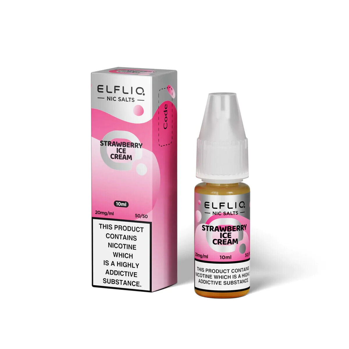ELFBAR ElfLiq Strawberry Ice Cream Nic Salts