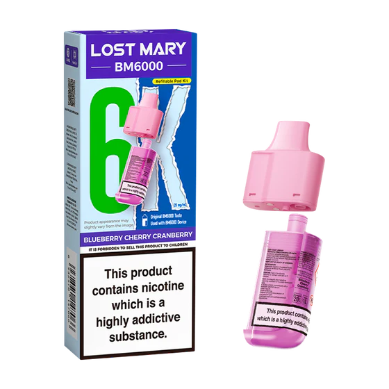 Lost Mary BM6000 Refillable Pod Kit - Blueberry Cherry Cranberry