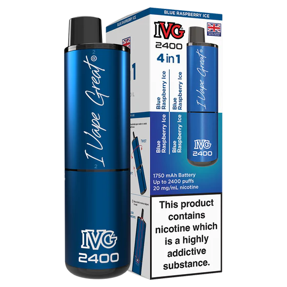 IVG 2400 Rechargeable Kit - Blue Raspberry Ice