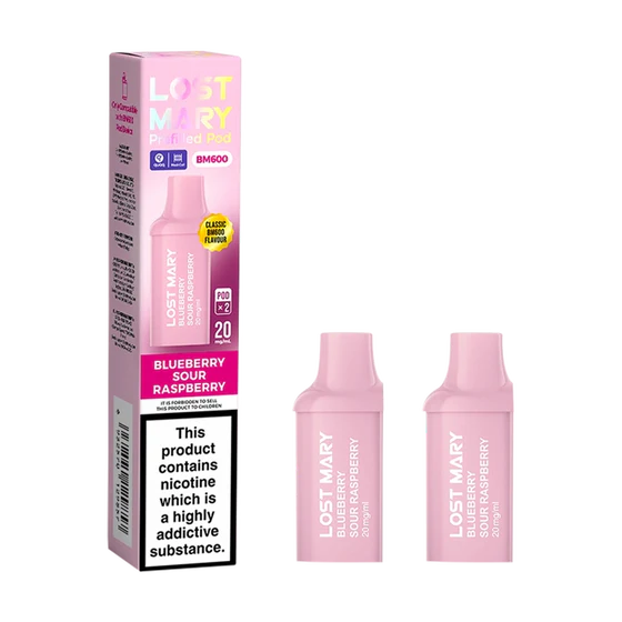 Lost Mary BM600 Prefilled Pods - 2 Pack - Blue Sour Raspberry