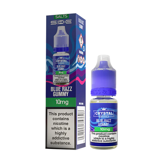 SKE Crystal Nic Salt 10ml - Blue Razz Gummy