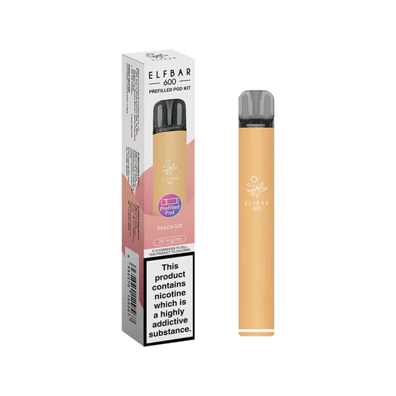 Elf Bar 600 Prefilled Pod Kit - Peach Ice