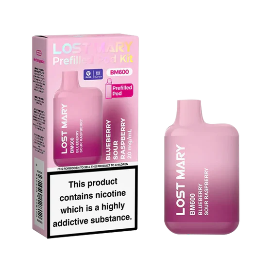 Lost Mary BM600 Prefilled Pod Kit - Blueberry Sour Raspberry