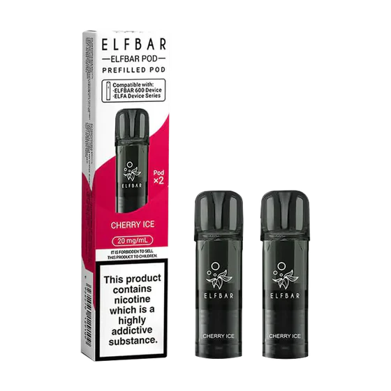 Elf Bar 600 Prefilled Pods - Cherry Ice