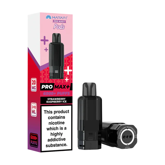Hayati Pro Max+ 6000 Prefilled Pods - Strawberry Raspberry Ice