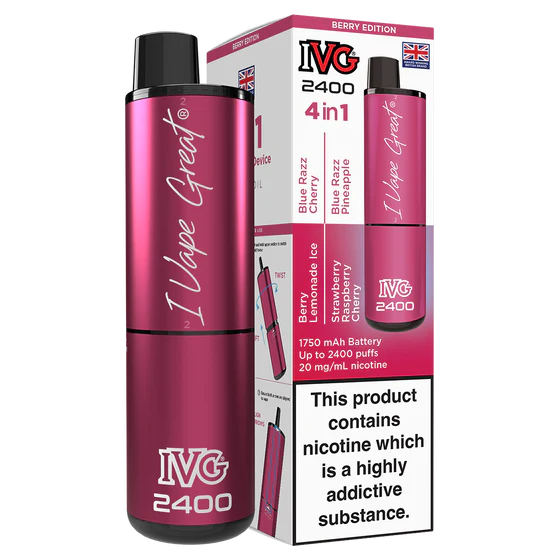 IVG 2400 Rechargeable Kit - Berry Edition