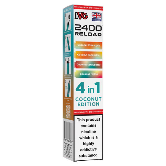 IVG 2400 Reload Pods - 4 Pack - Coconut Edition