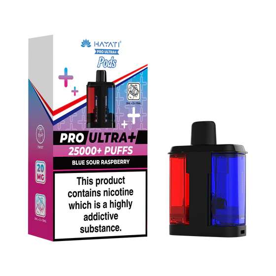 Hayati Pro Ultra Plus 25000 Prefilled Pods - Blue Sour Raspberry