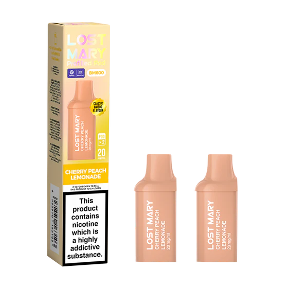 Lost Mary BM600 Prefilled Pods - 2 Pack - Cherry Peach Lemonade