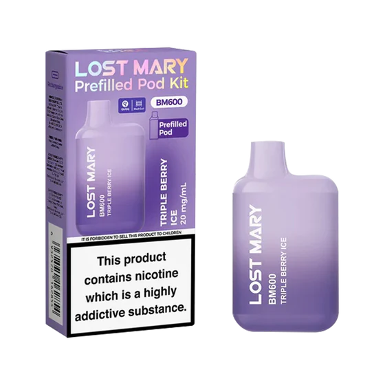 Lost Mary BM600 Prefilled Pod Kit - Triple Berry Ice