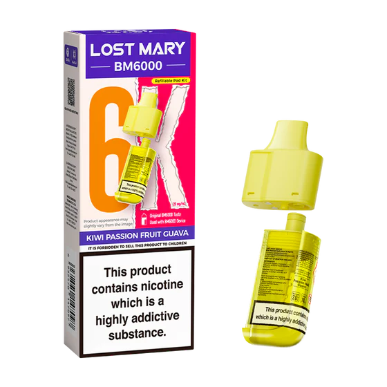 Lost Mary BM6000 Refillable Pod Kit - Kiwi Passionfruit Guava