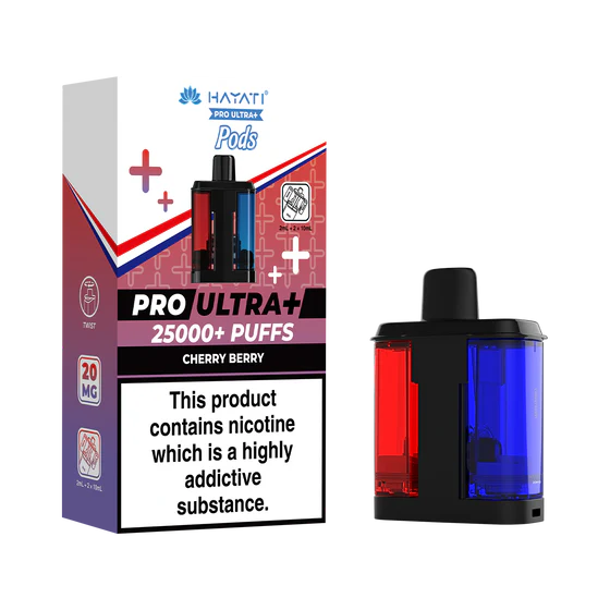 Hayati Pro Ultra Plus 25000 Prefilled Pods - Cherry Berry