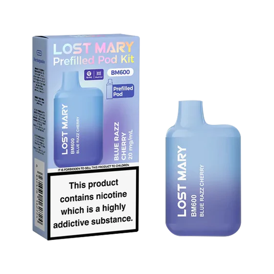 Lost Mary BM600 Prefilled Pod Kit - Blue Razz Cherry