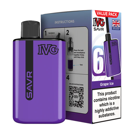 IVG SAVR Prefilled Pod Kit - Grape Ice