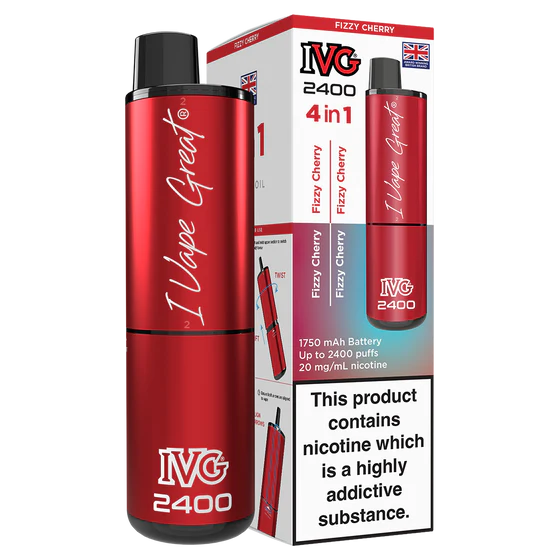 IVG 2400 Rechargeable Kit - Fizzy Cherry