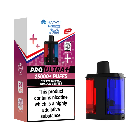 Hayati Pro Ultra Plus 25000 Prefilled Pods - Straw' Guava / Dragon Berries