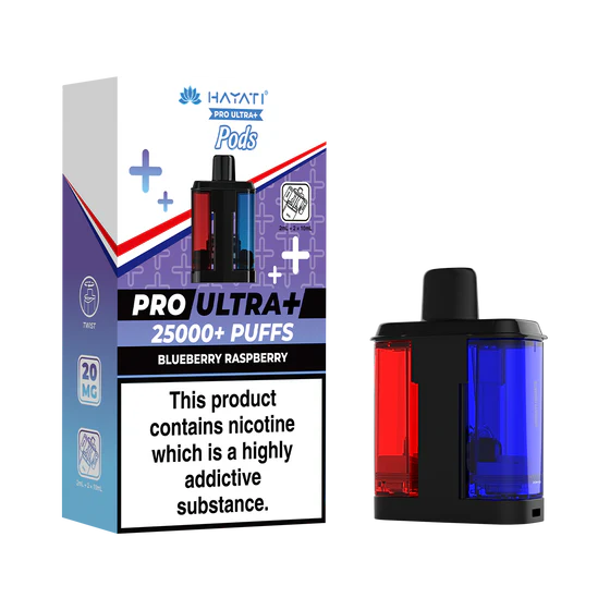 Hayati Pro Ultra Plus 25000 Prefilled Pods - Blueberry Raspberry