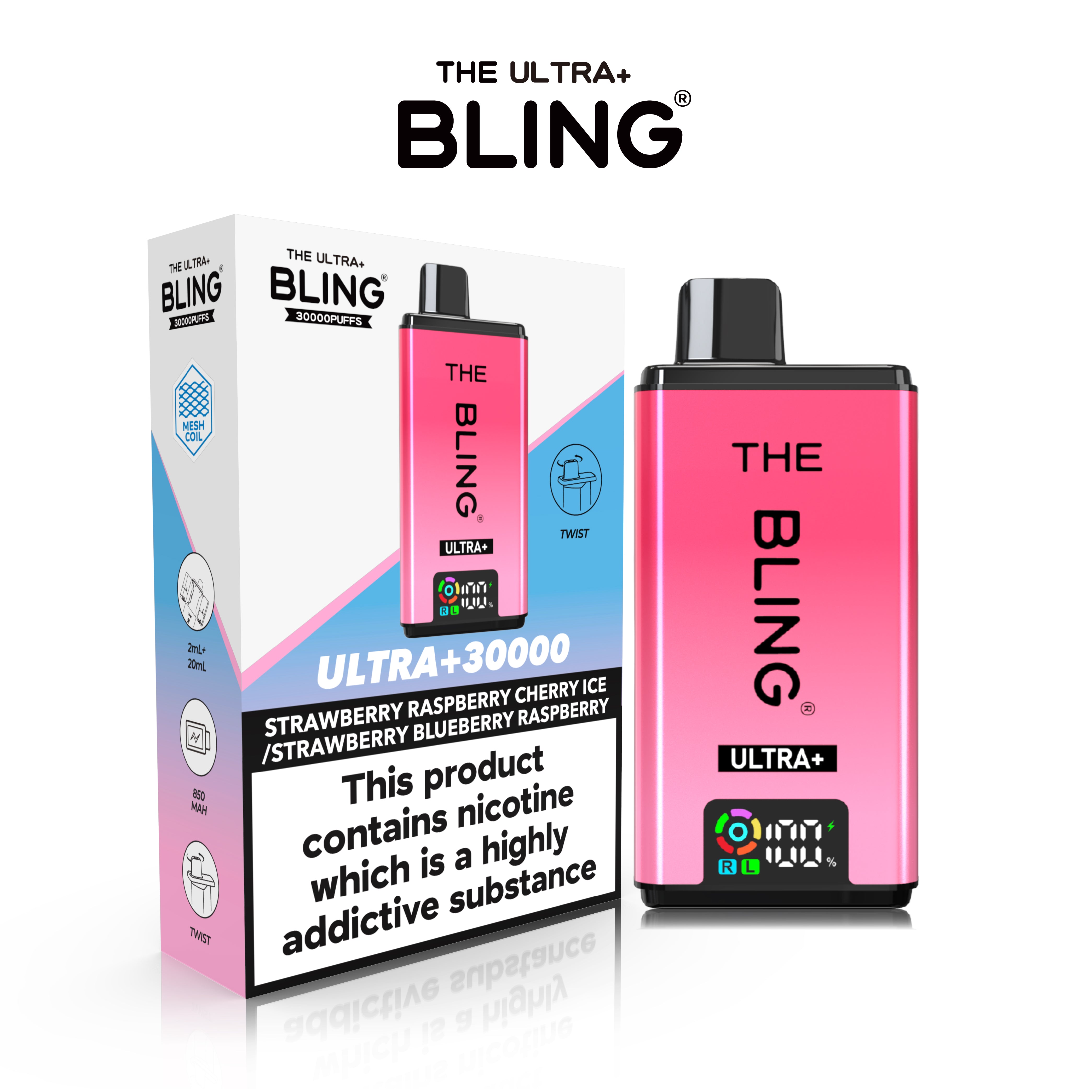The Crystal Bling Ultra 30000 Prefilled Vape Kit