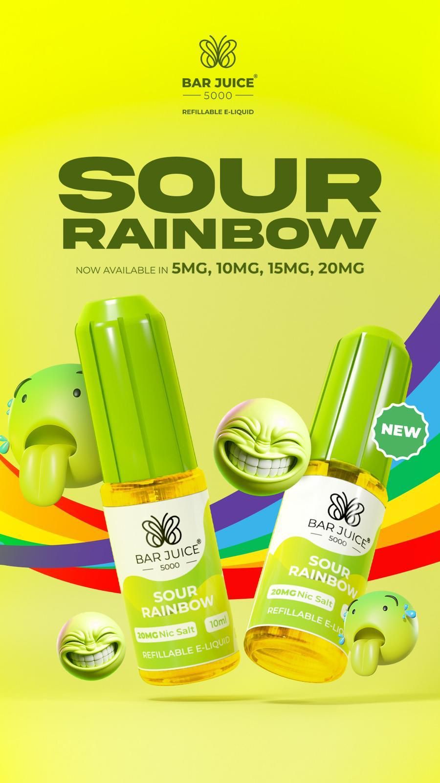 Bar Juice 5000 10ml Nic Salts E-liquids Box of 10  