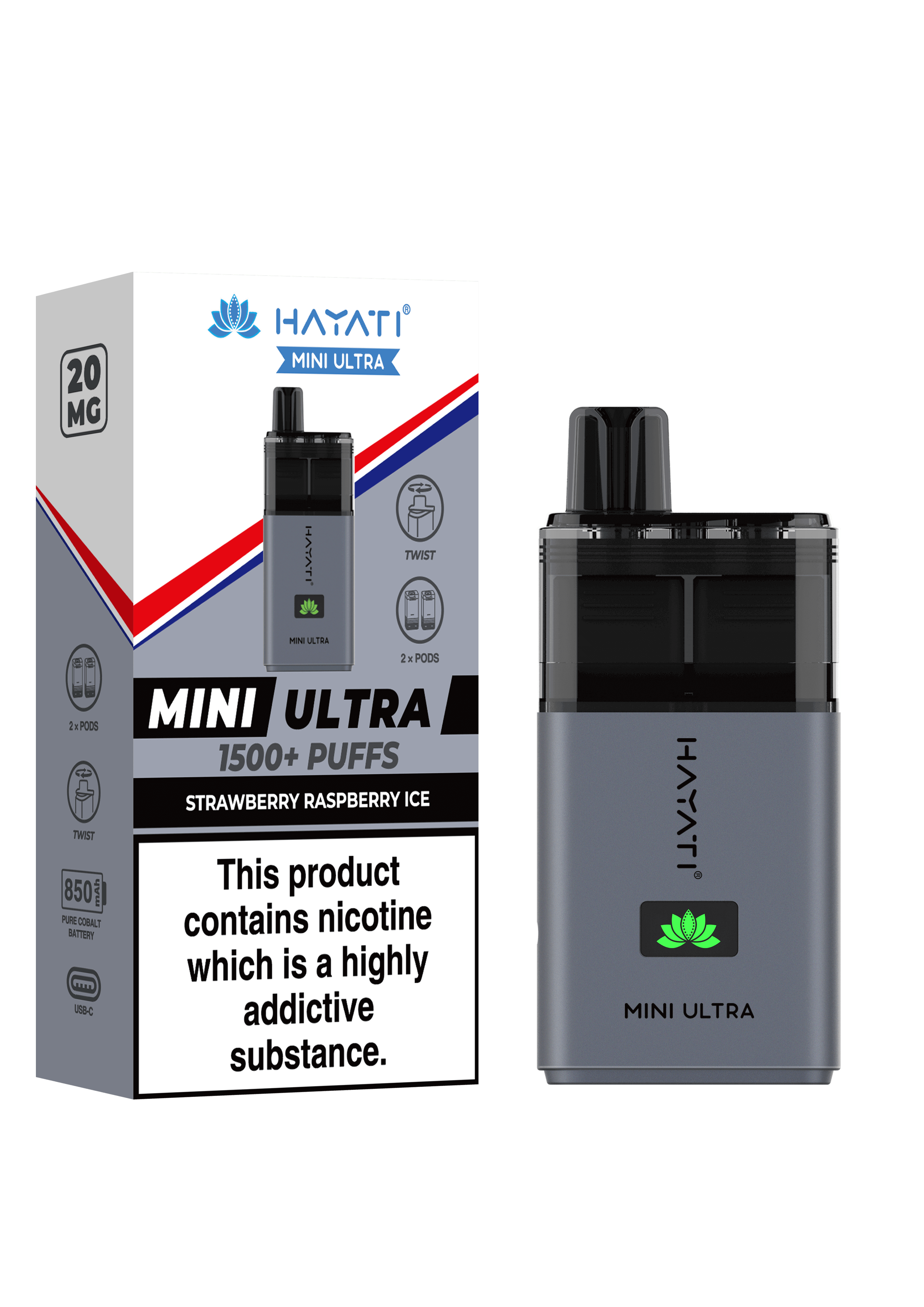 Hayati Mini Ultra 1500 Puffs Disposable Pod  
