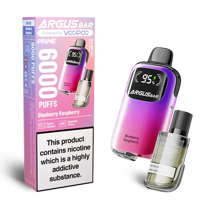 VooPoo Argus Bar Prime 6000 Disposable Vape (Box of 5)  