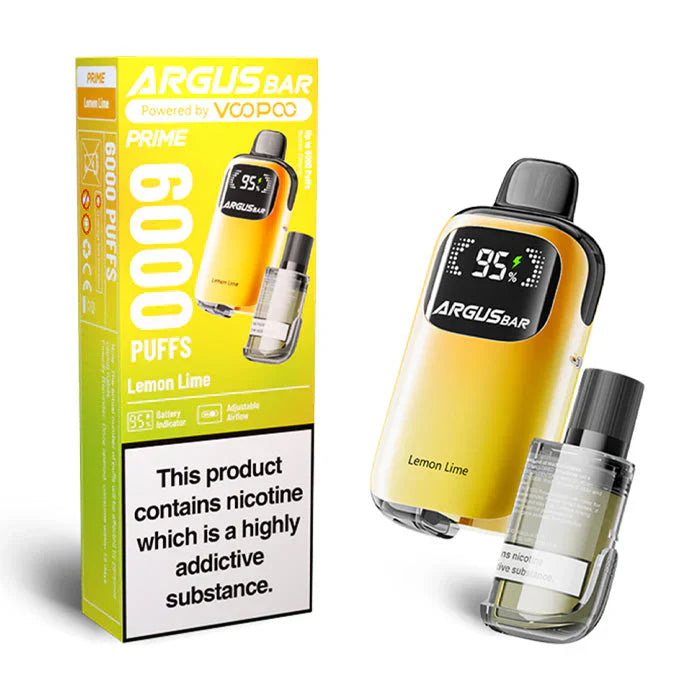 VooPoo Argus Bar Prime 6000 Disposable Vape (Box of 5)  