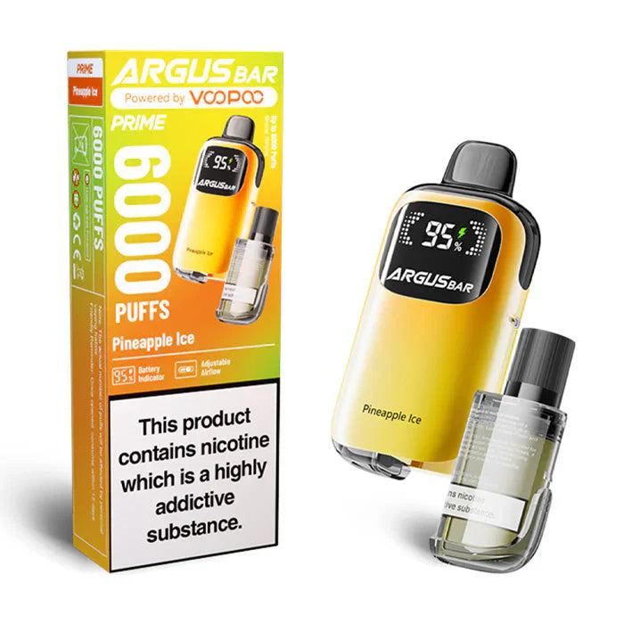 VooPoo Argus Bar Prime 6000 Disposable Vape (Box of 5)  