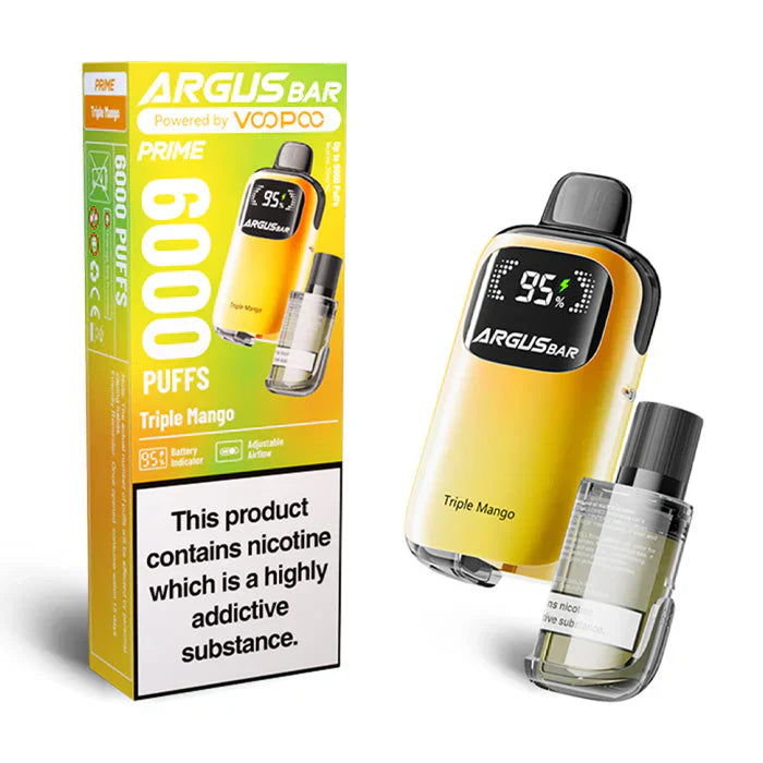 VooPoo Argus Bar Prime 6000 Disposable Vape (Box of 5)  