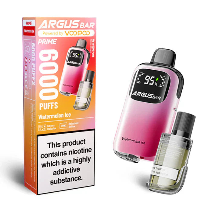 VooPoo Argus Bar Prime 6000 Disposable Vape (Box of 5)  