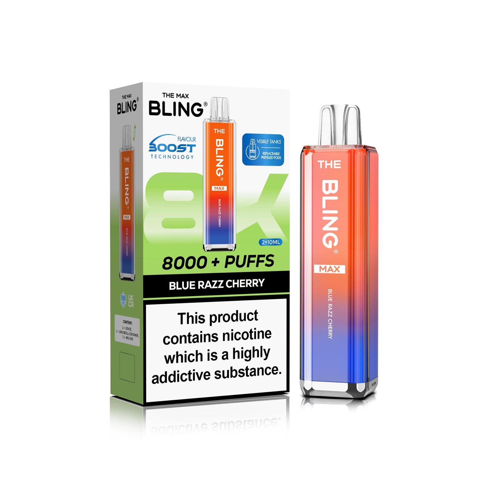 The Crystal Bling Max 8000 Prefilled Vape Kit