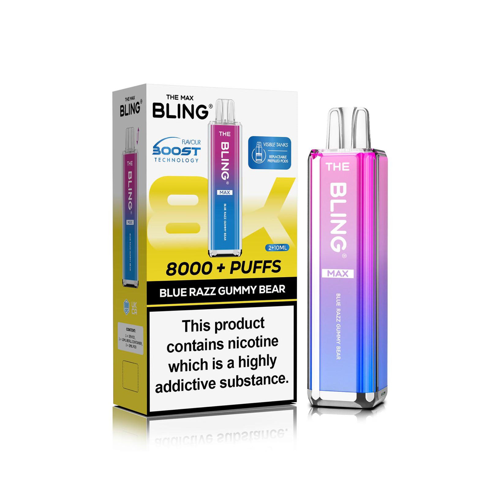 The Crystal Bling Max 8000 Prefilled Vape Kit