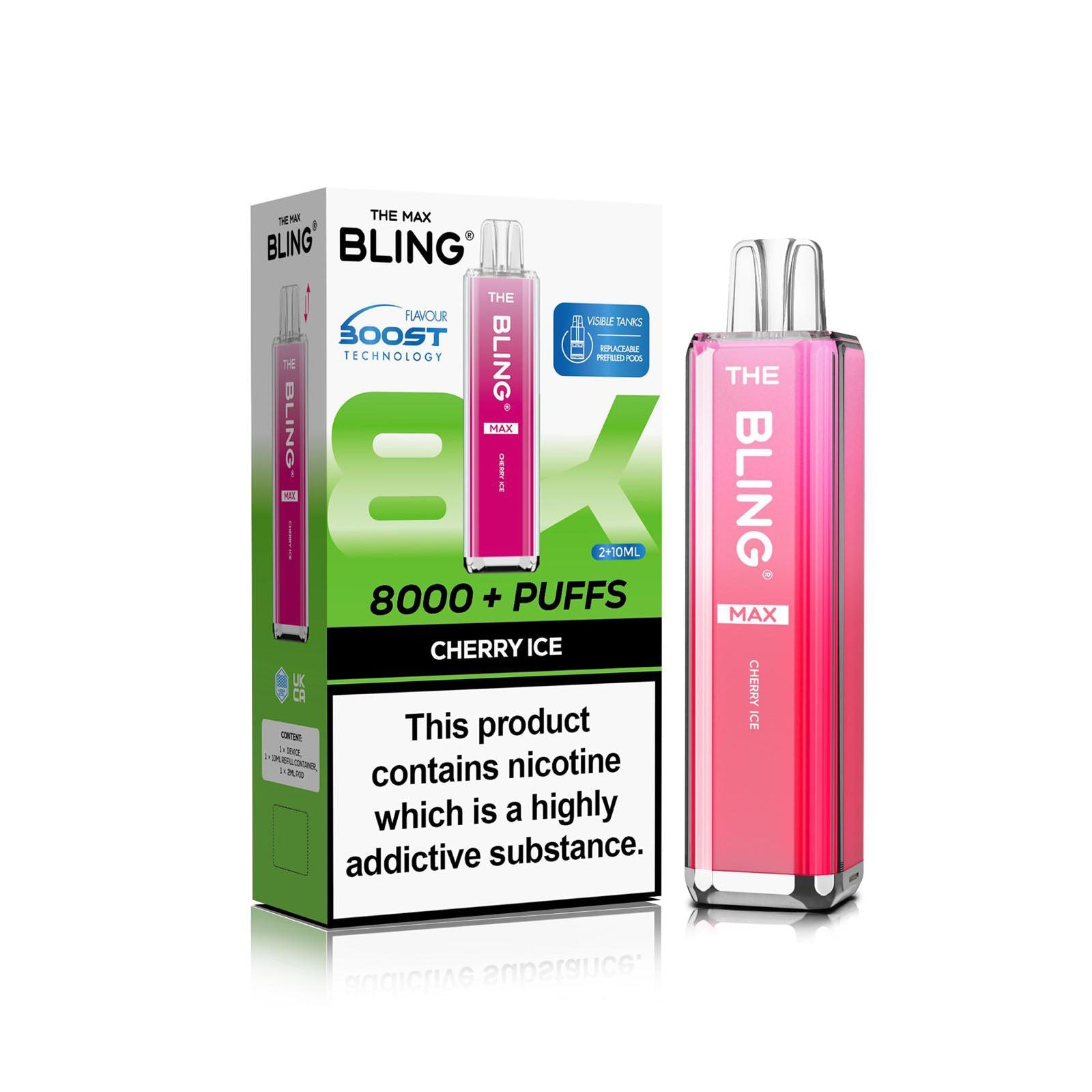 The Crystal Bling Max 8000 Prefilled Vape Kit