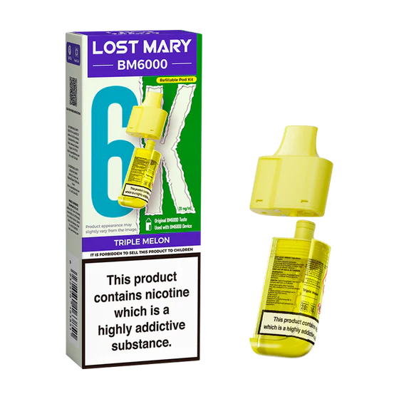 Lost Mary BM6000 Refillable Pod Kit - Triple Melon