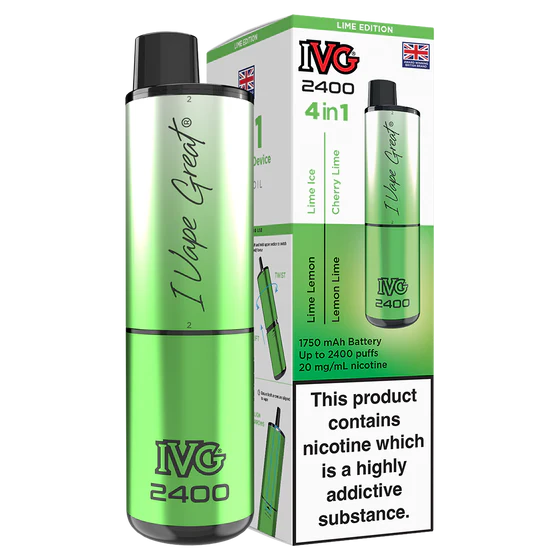 IVG 2400 Rechargeable Kit - Lime Edition