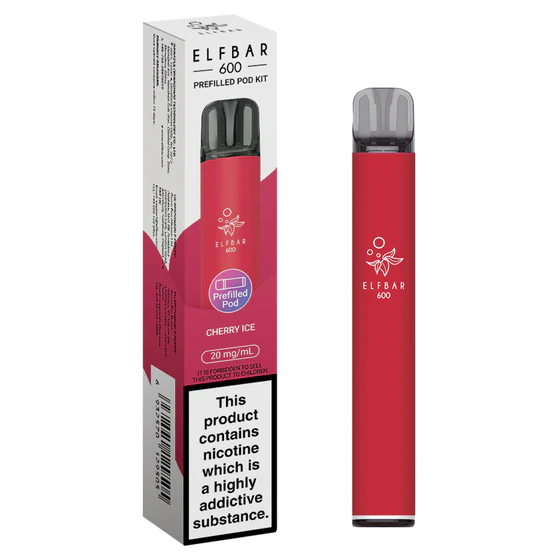 Elf Bar 600 Prefilled Pod Kit - Cherry Ice