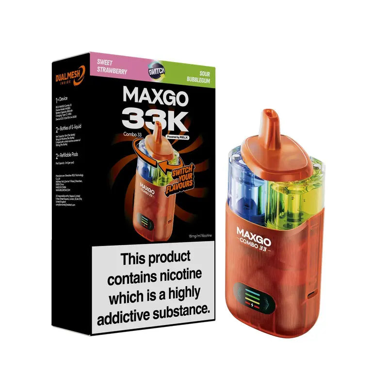 RELX Maxgo Combo 33000 Prefilled Vape Kit