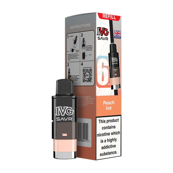 IVG SAVR Prefilled Pods - Peach Ice