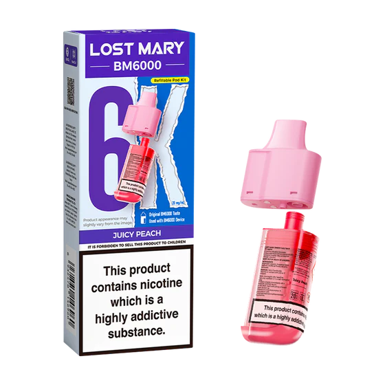 Lost Mary BM6000 Refill - Juicy Peach