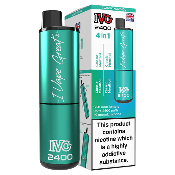 IVG 2400 Rechargeable Kit - Classic Menthol