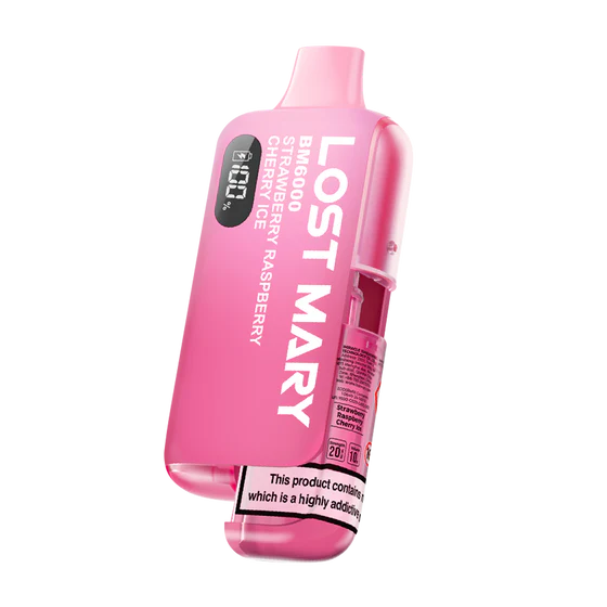 Lost Mary BM6000 Refillable Pod Kit - Strawberry Raspberry Cherry Ice