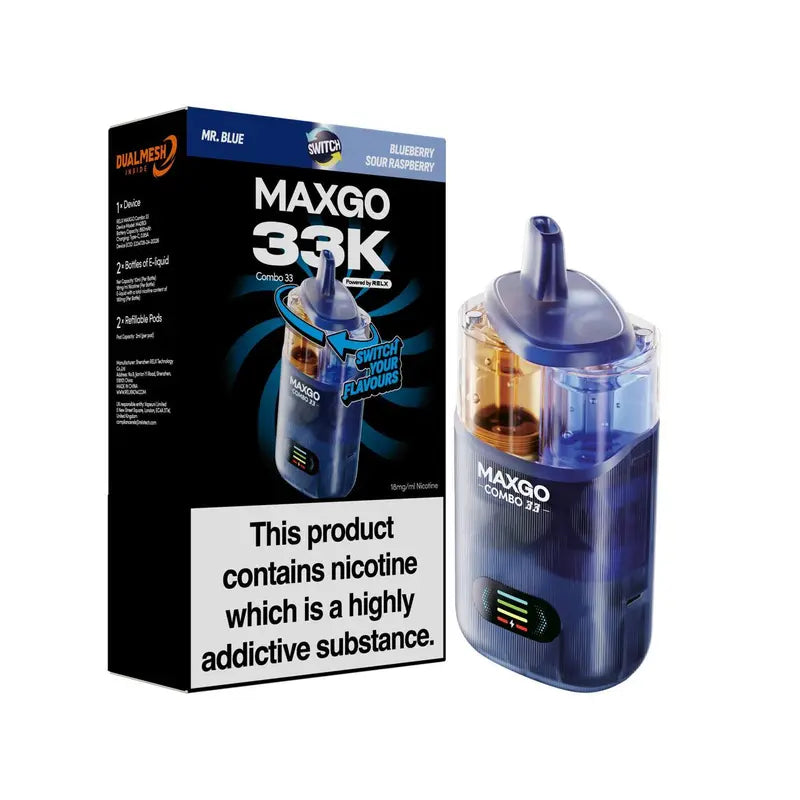 RELX Maxgo Combo 33000 Prefilled Vape Kit
