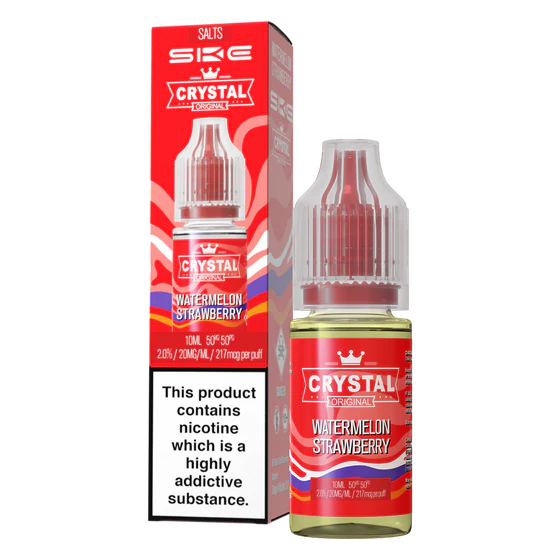 SKE Crystal Nic Salt 10ml - Watermelon Strawberry