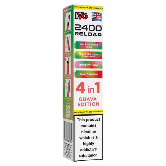 IVG 2400 Reload Pods - 4 Pack - Guava Edition