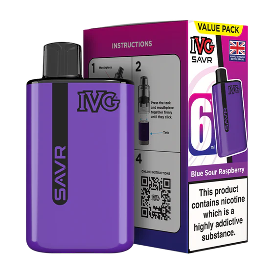 IVG SAVR Prefilled Pod Kit - Blue Sour Raspberry