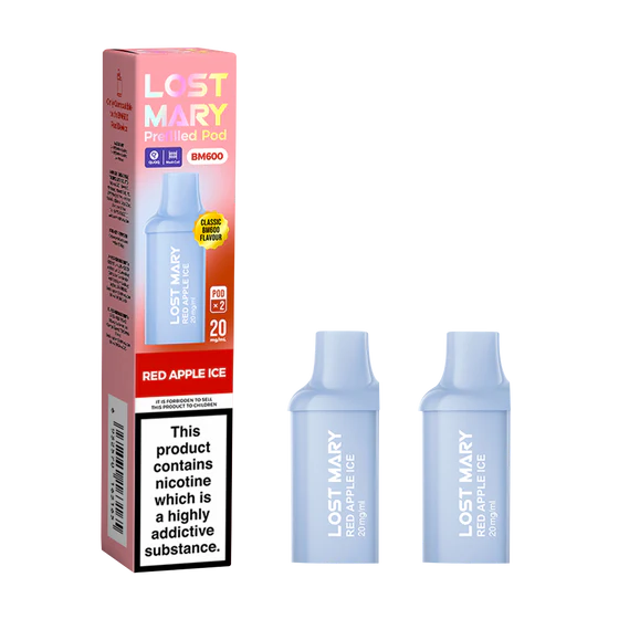 Lost Mary BM600 Prefilled Pods - 2 Pack - Red Apple Ice
