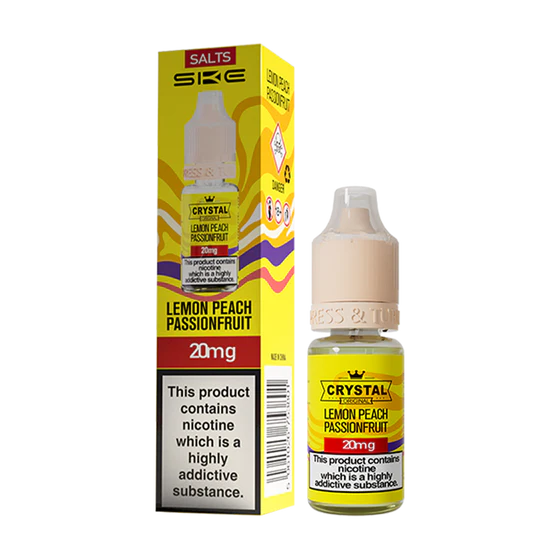 SKE Crystal Nic Salt 10ml - Lemon Peach Passionfruit