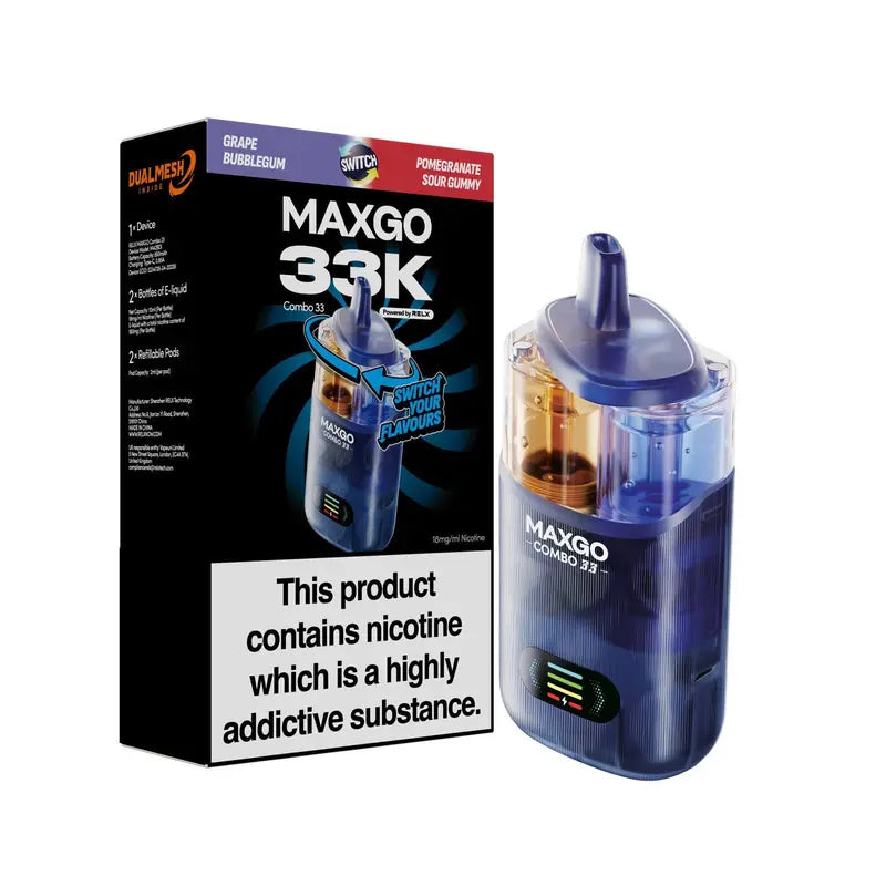 RELX Maxgo Combo 33000 Prefilled Vape Kit