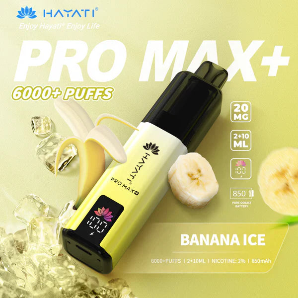 Hayati Pro Max Plus 6000 Puffs Disposable Vape  