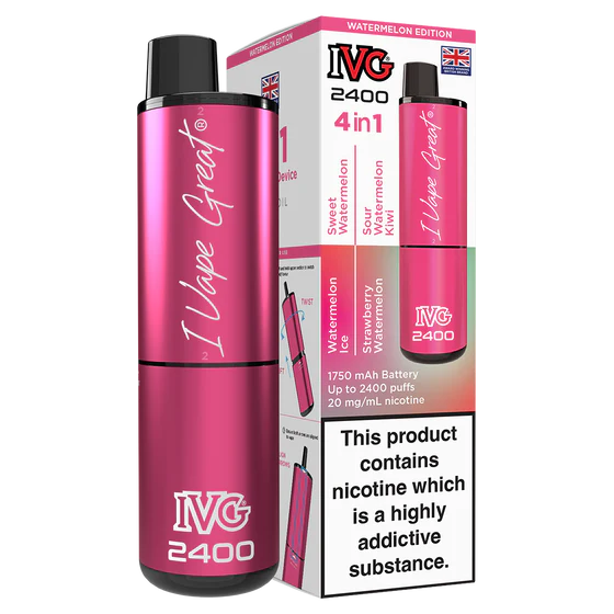 IVG 2400 Rechargeable Kit - Watermelon Edition