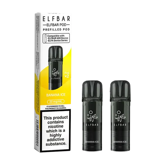 Elf Bar 600 Prefilled Pods - Banana Ice